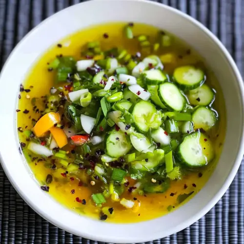 Green onion and Ginger vinaigrette