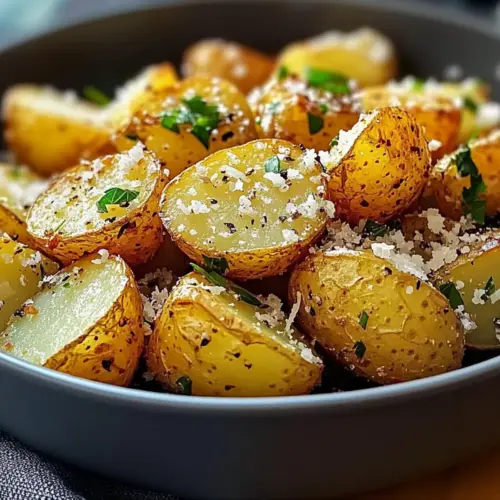 Air Fryer Garlic Parmesan Potatoes