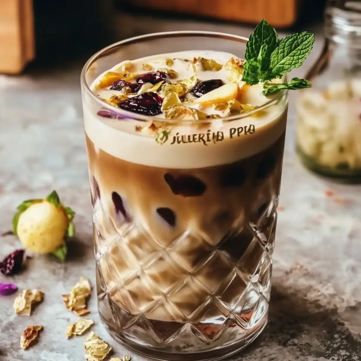 Honey Pistachio Iced Latte