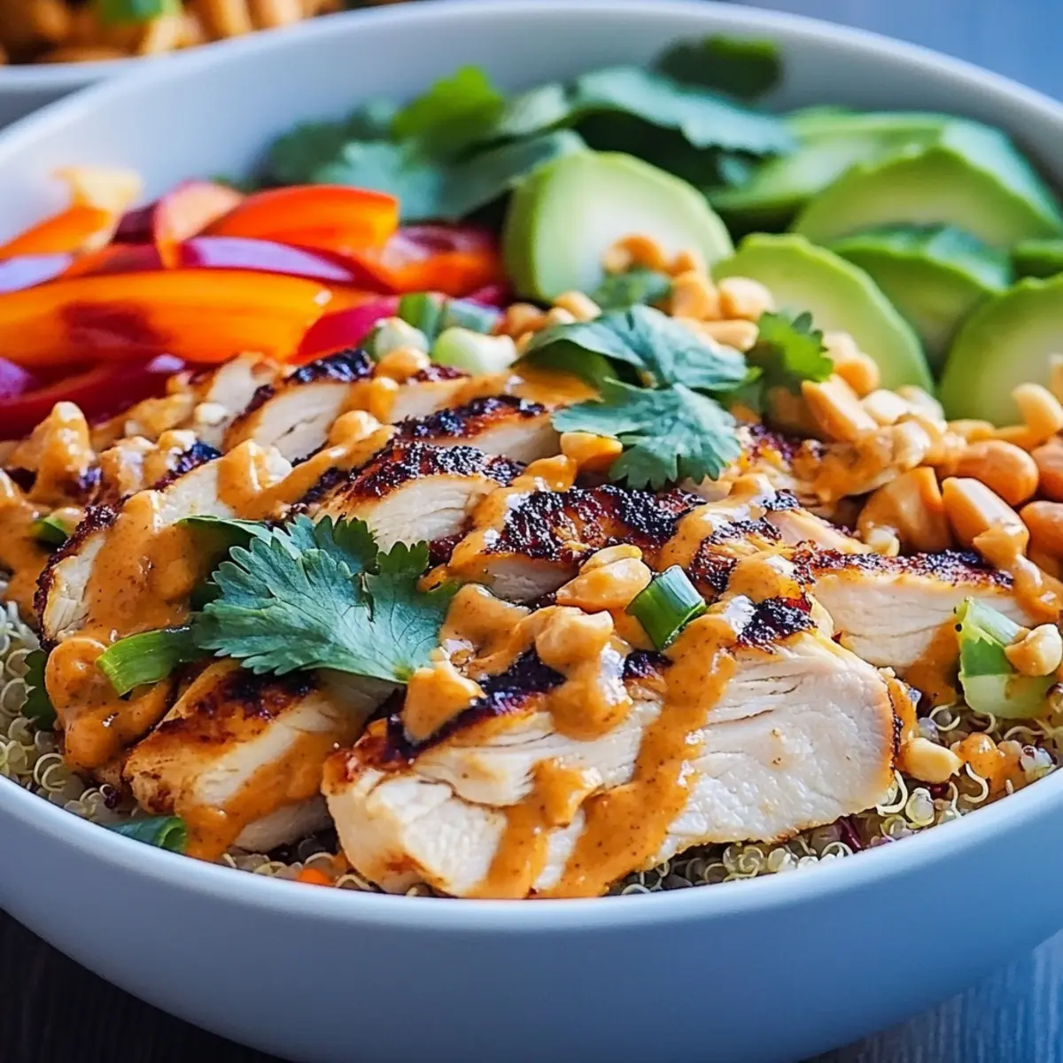 Peanut Chicken Meal Prep Bowls