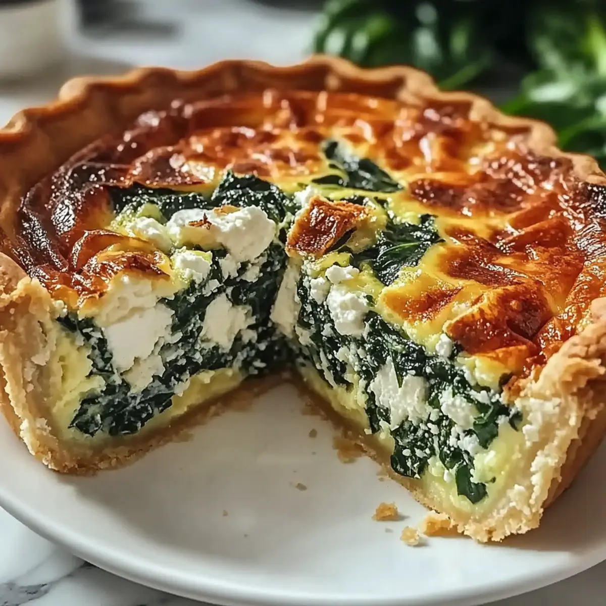Spinach And Feta Quiche