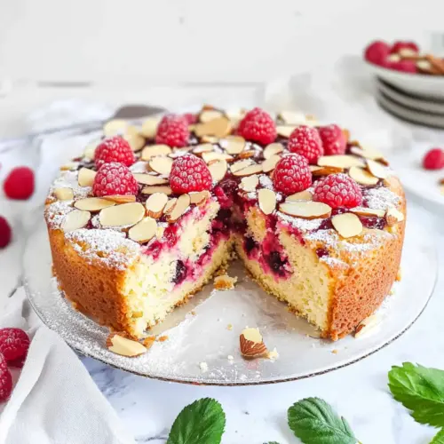 Raspberry Almond Cake