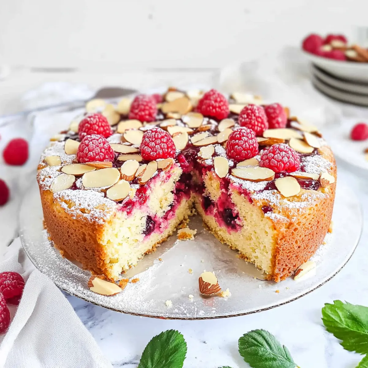 Raspberry Almond Cake