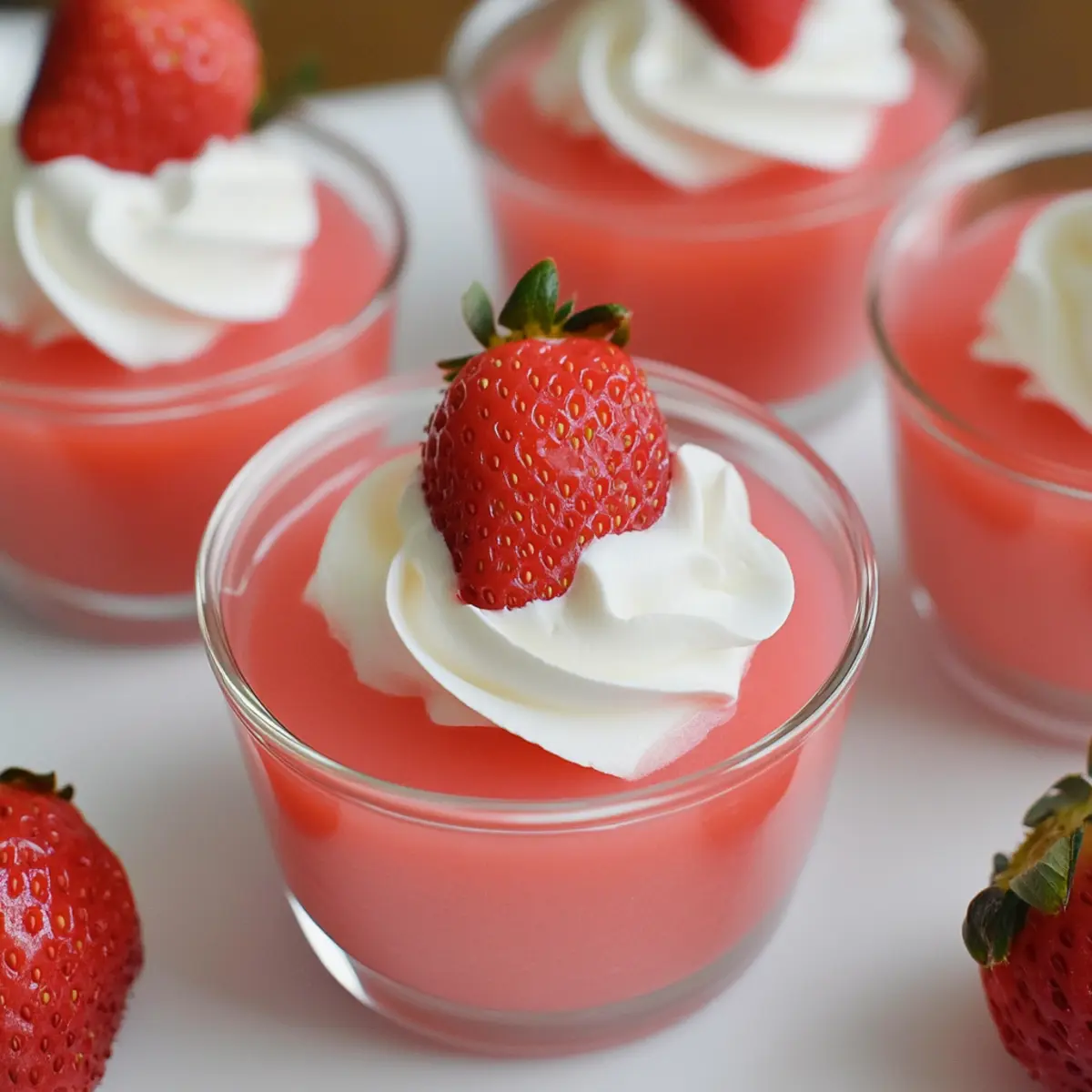 Strawberry Greek Yogurt Jello