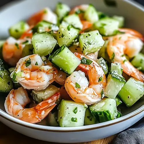 Cucumber Shrimp Salad