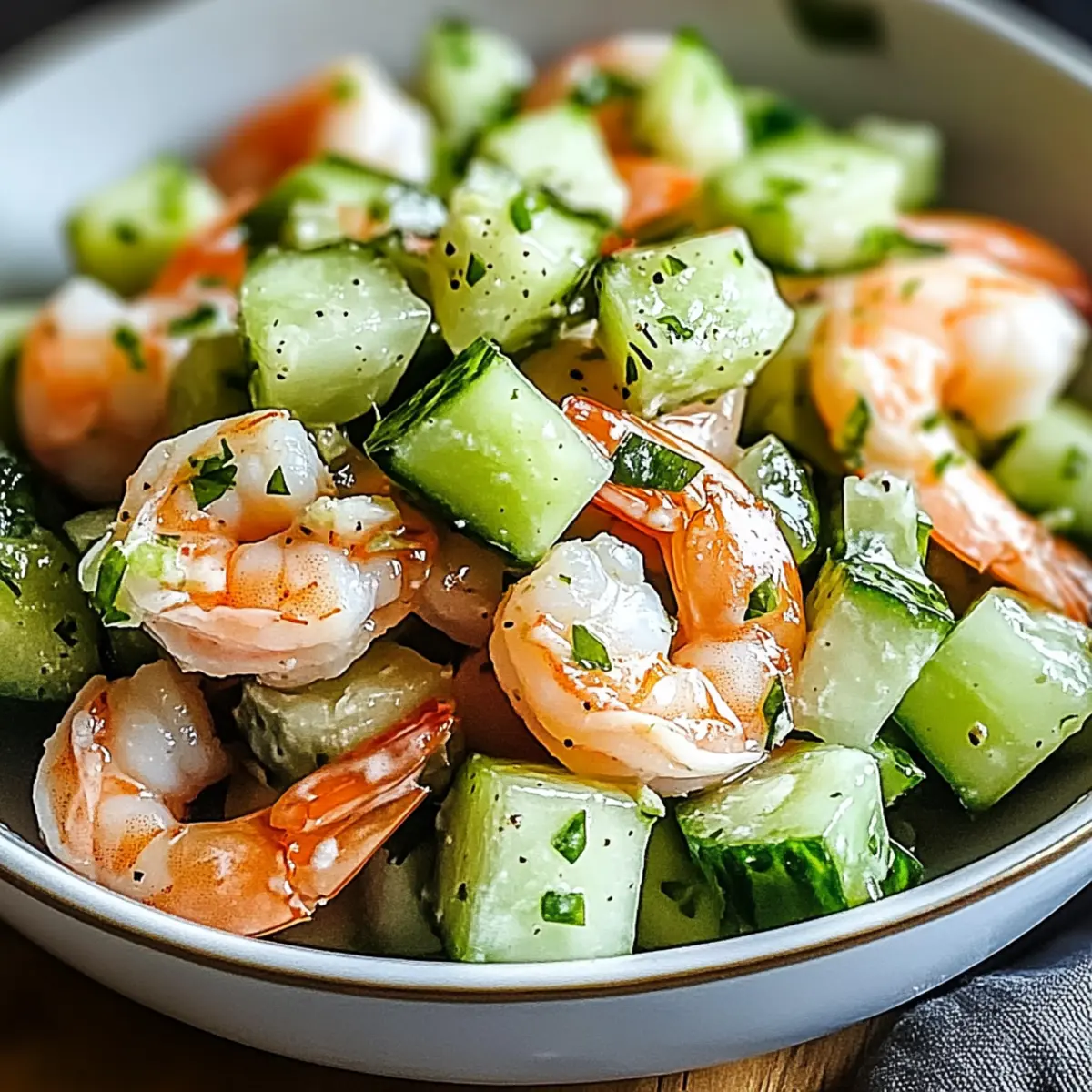 Cucumber Shrimp Salad