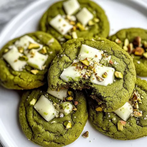 White Chocolate Pistachio Matcha Cookies
