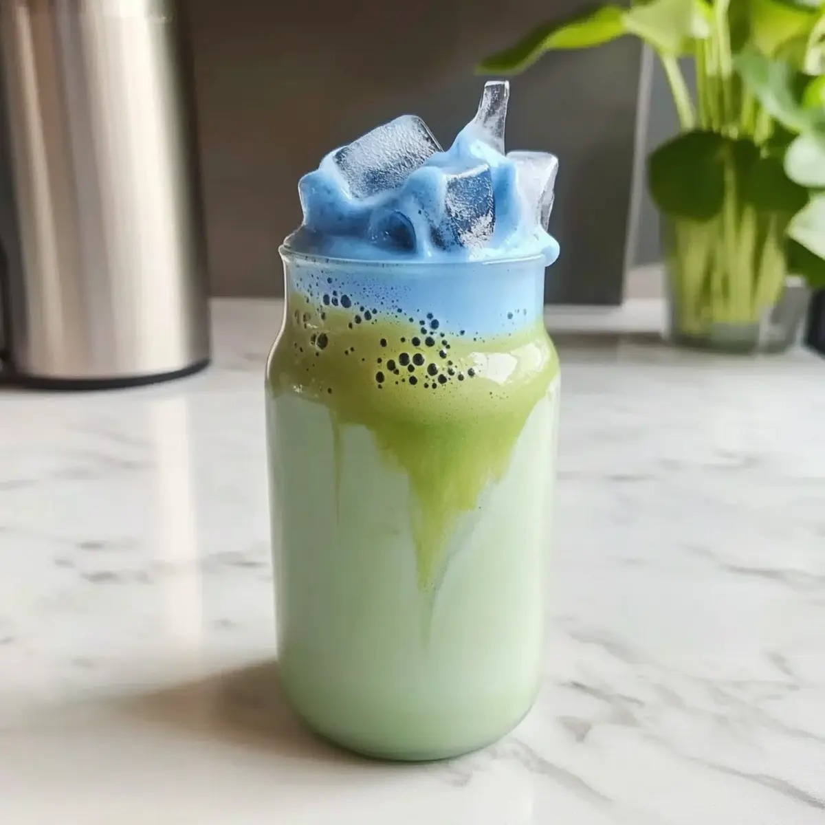 Spirulina Matcha Latte Drink