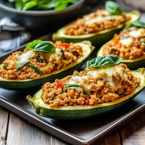 Parmesan Baked Zucchini Boats