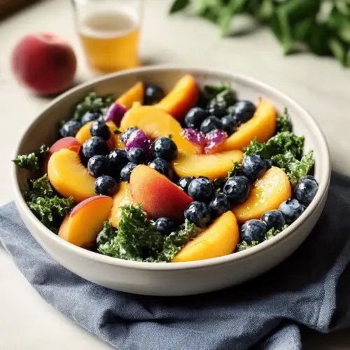 Summer Peach and Blueberry Ale Salad