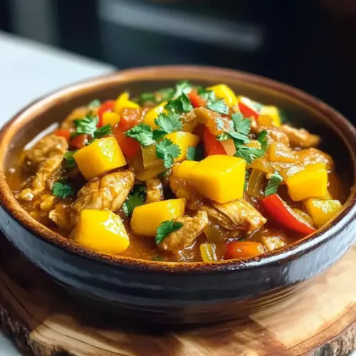 Slow Cooker Thai Mango Chicken