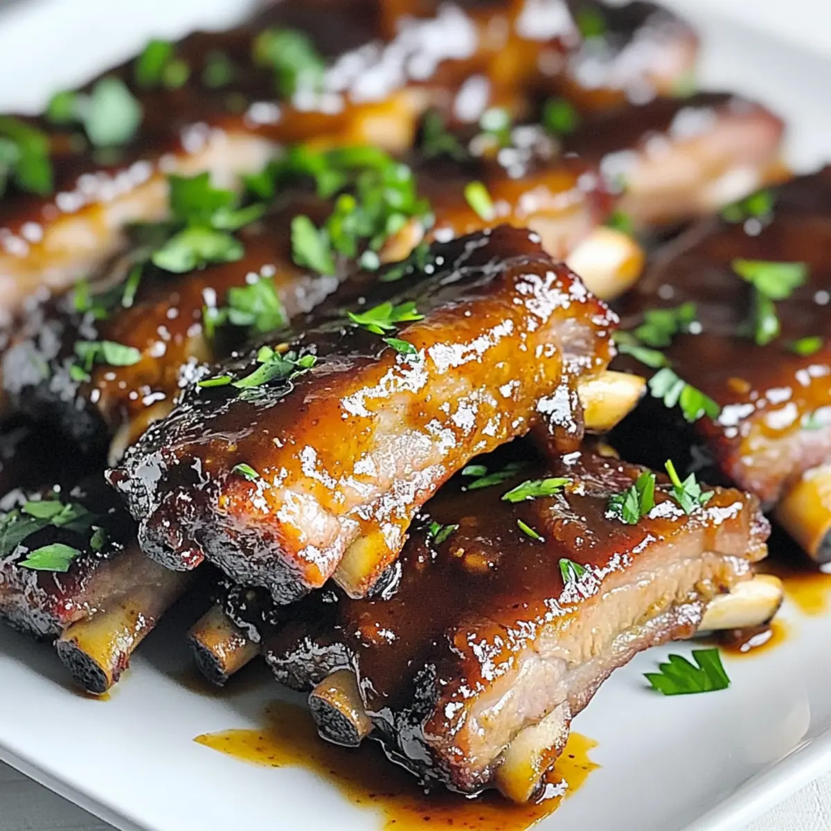 Sweet Honey Garlic BBQ Recipes Beef Ribs
