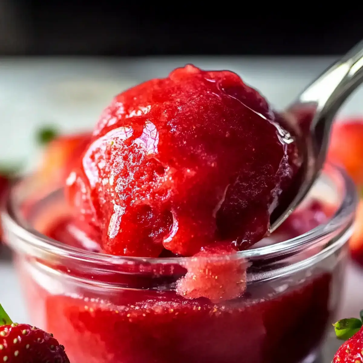 Homemade Strawberry Puree