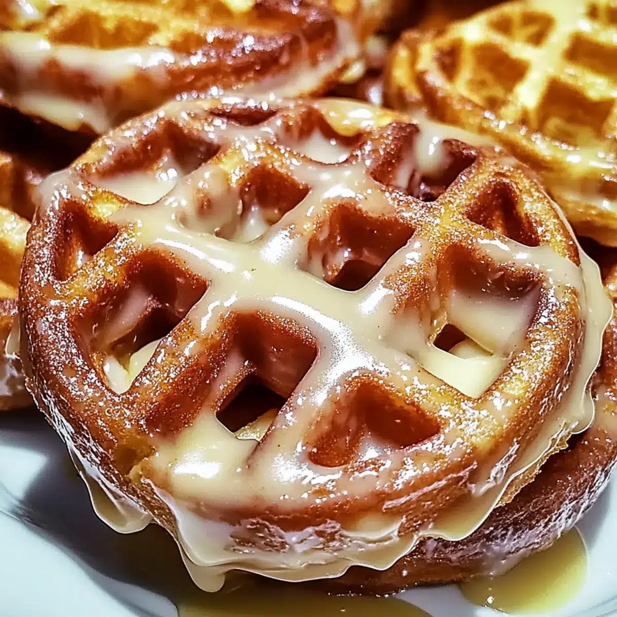 Apple Fritter Waffle Donuts