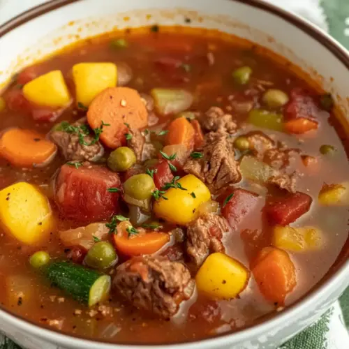 Crockpot Vegetable Beef Soup