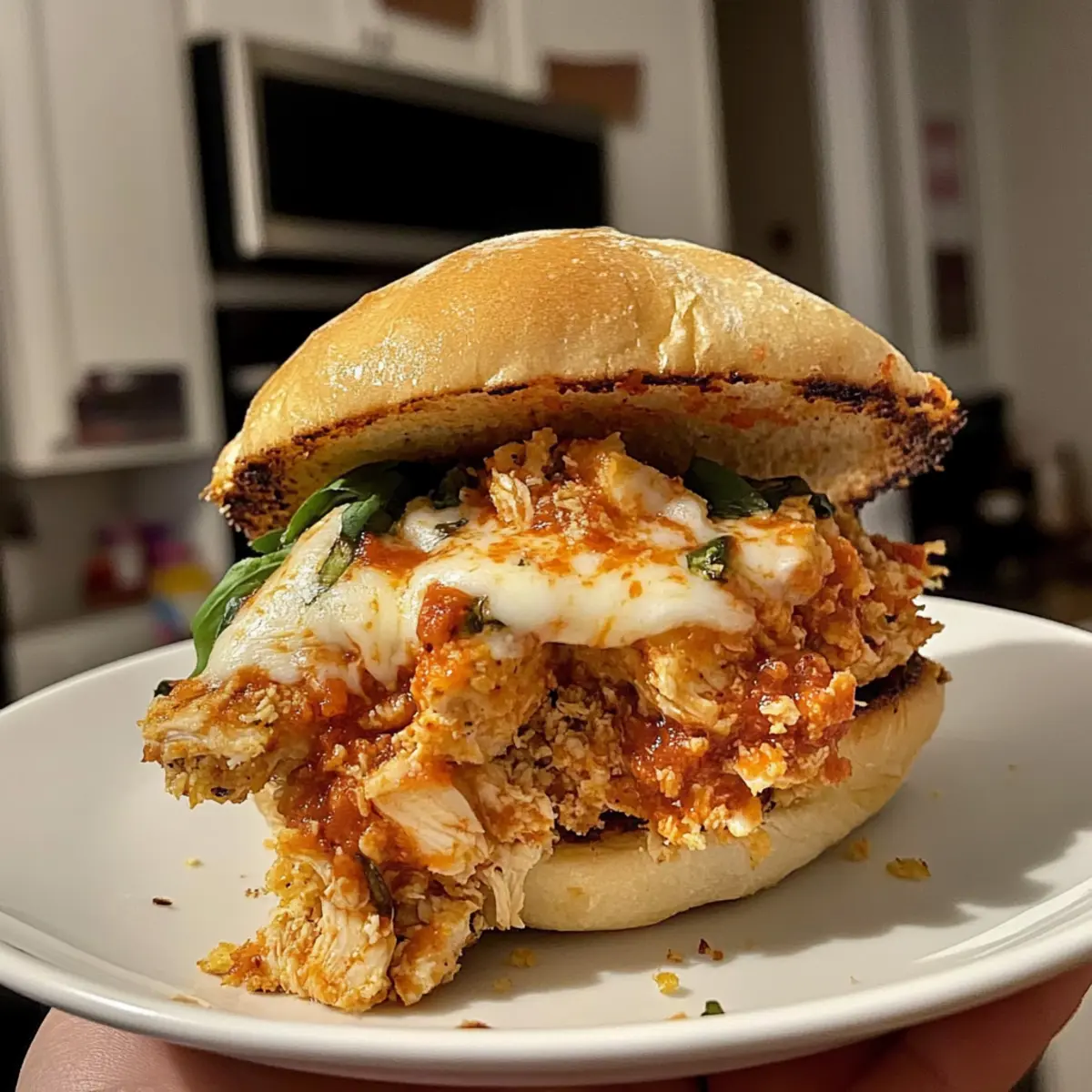 Chopped Chicken Parm Sandwiches