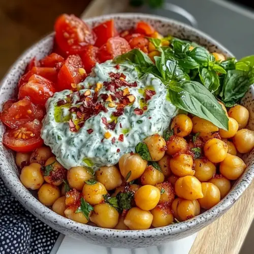 No-Cook Mediterranean Chickpea Bowl