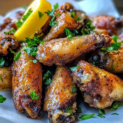 Baked Crispy Lemon Pepper Wings