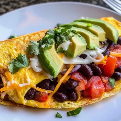 Mexican Omelette with Beans