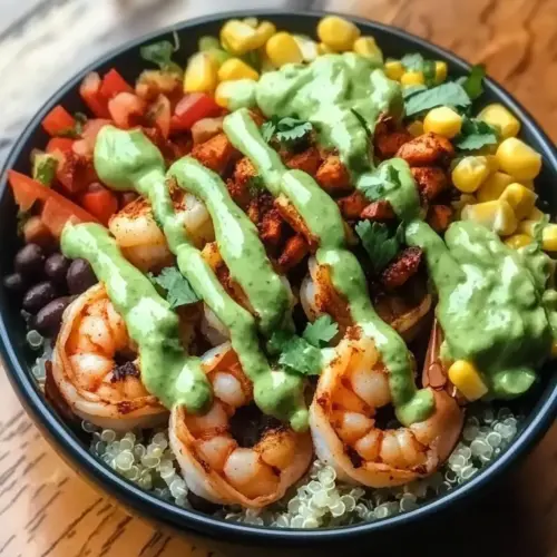 Healthy Shrimp Taco Bowl