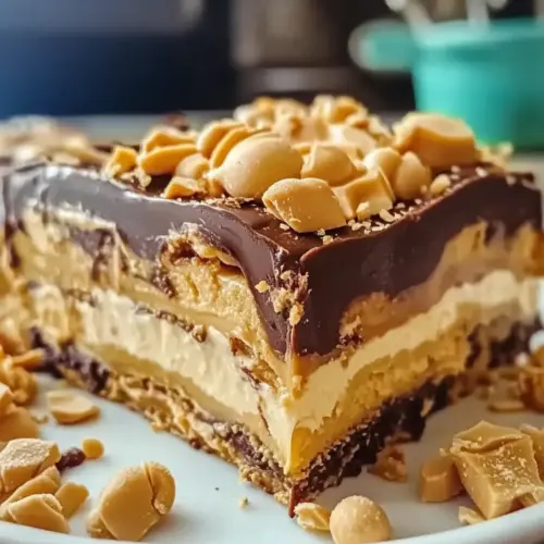 No-Bake Peanut Butter Lasagna