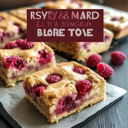 Raspberry Blondies