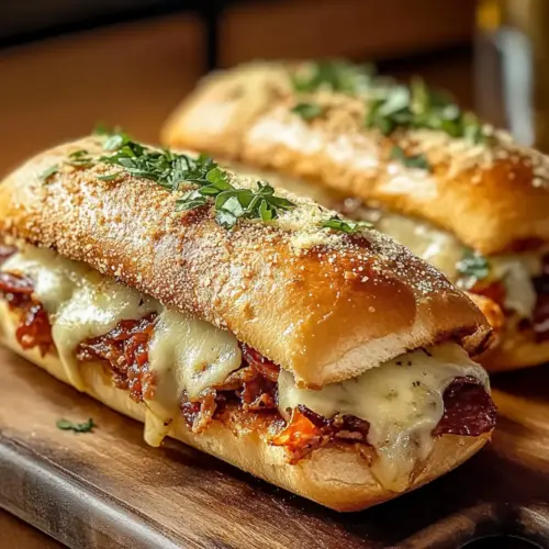 Baked Italian Sub Sandwiches
