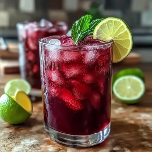 Refreshing Hibiscus Ginger Iced Tea