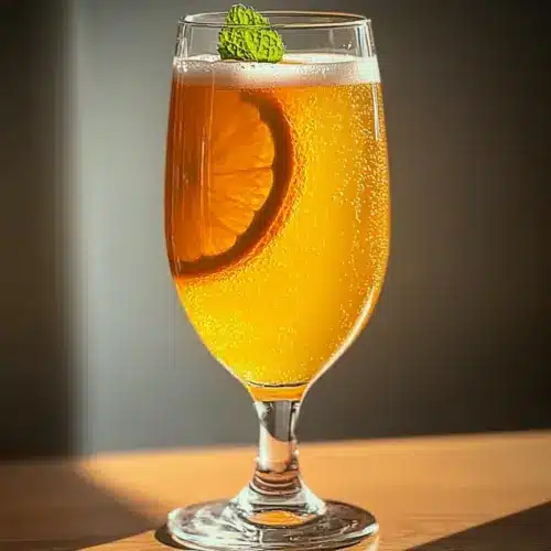 Faux Mimosa with Sparkling Cider