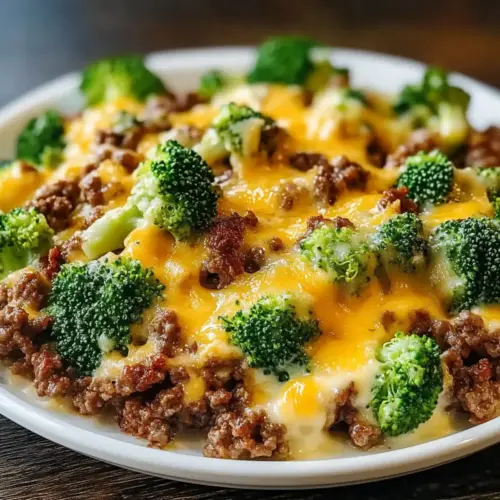 Healthy Keto Hamburger Broccoli Skillet