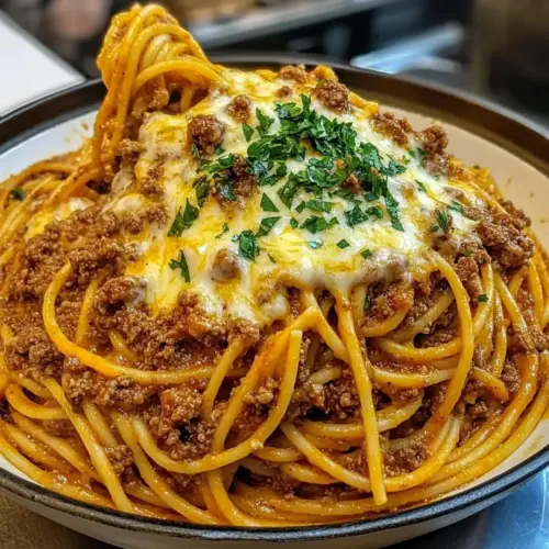 Creamy Cajun Beef Spaghetti