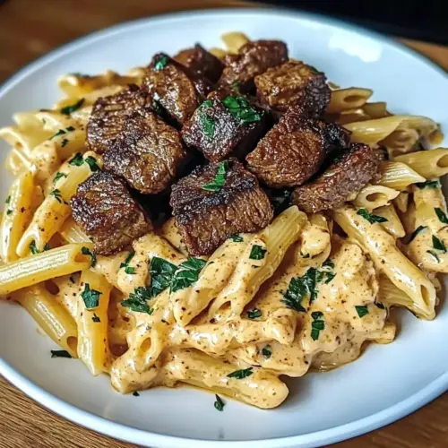 Cajun Steak with Penne
