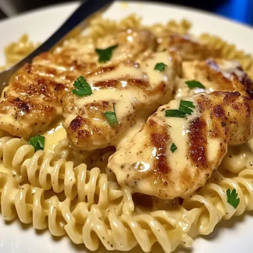 Creamy Garlic Butter Chicken & Rotini