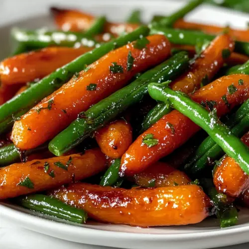 Honey Glazed Carrots & Green Beans