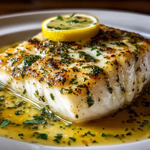 Lemon Herb Butter Halibut