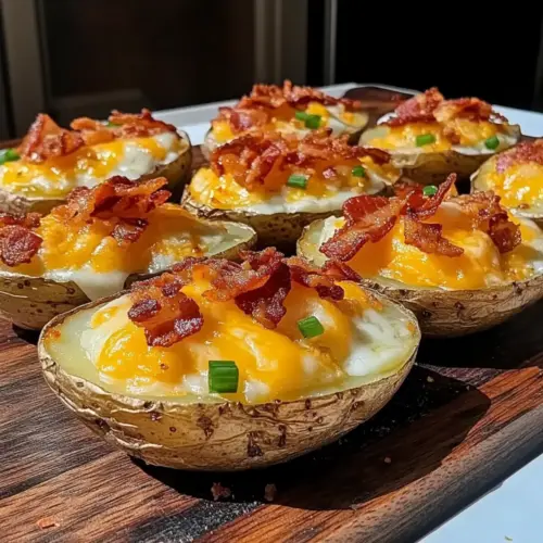 Air Fryer Loaded Potato Skins