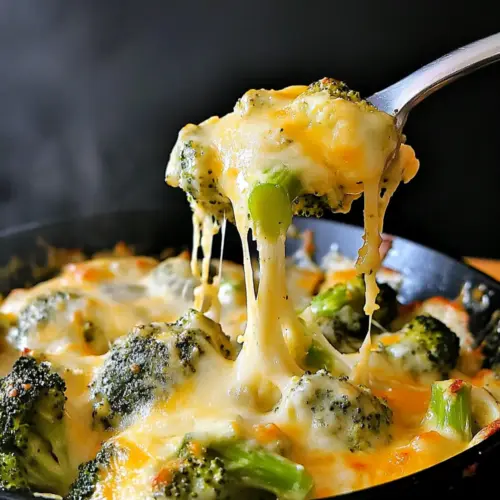 Easy Cheesy Broccoli Skillet