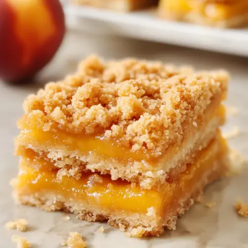 Peach Crumb Bars