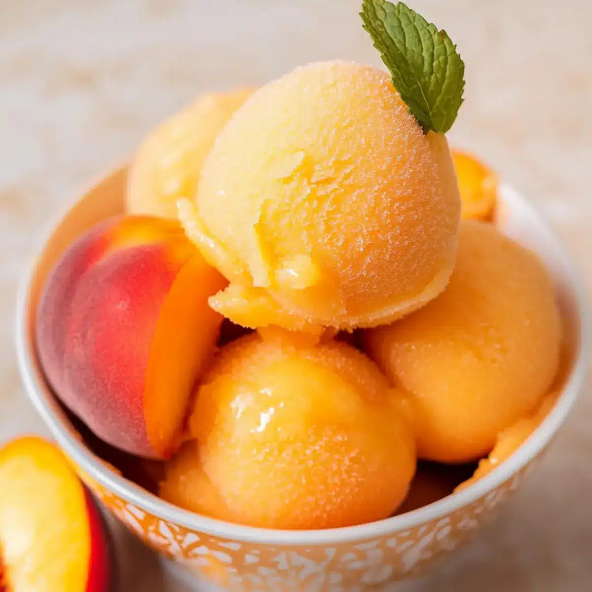 Perfect Peach Sorbet