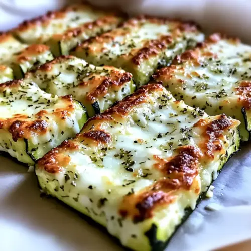 Cheesy Zucchini Breadsticks: