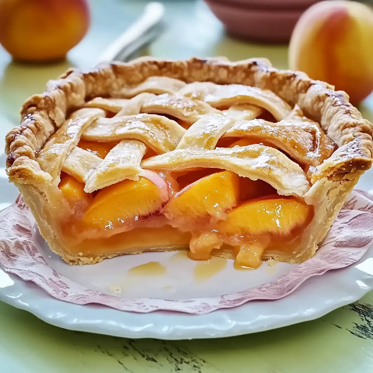 Fresh Peach Pie