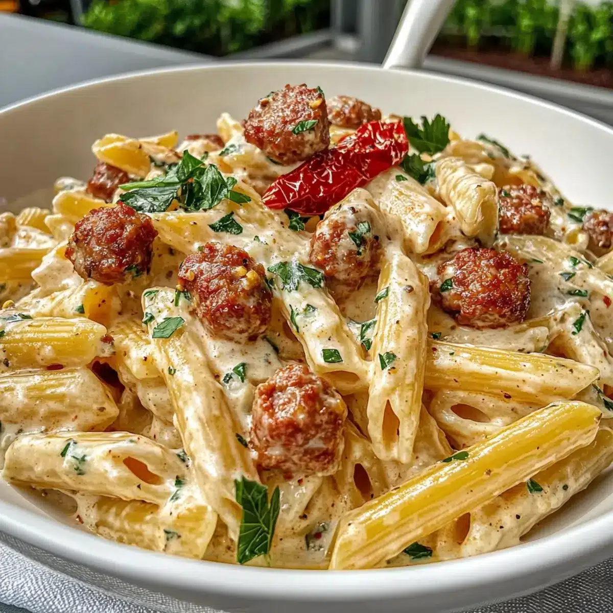 Creamiest Italian Sausage Pasta