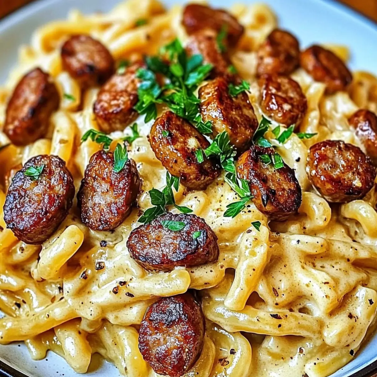 Cajun Smoked Sausage Alfredo Pasta