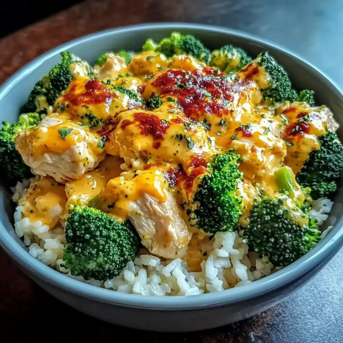 Crockpot Broccoli Cheddar Chicken and Rice