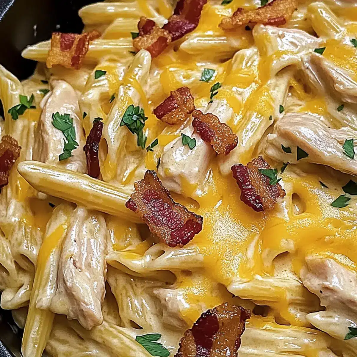 Creamy Crack Chicken Pasta