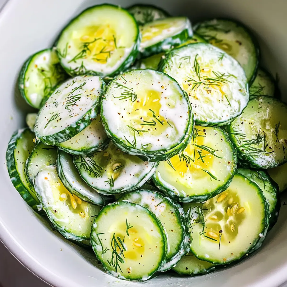 Pickle Juice Ranch Cucumber Salad