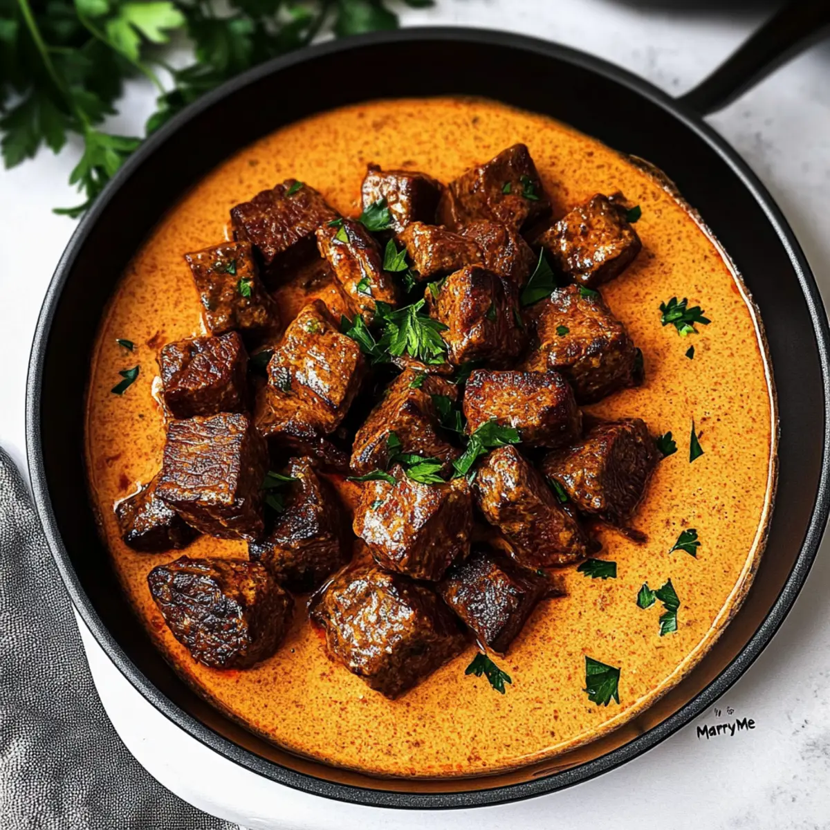 Creamy Tuscan “Marry Me” Steak Bites