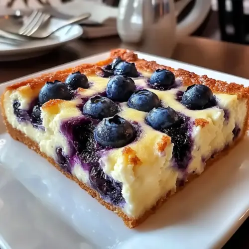 Blueberry Cottage Cheese Breakfast Bake