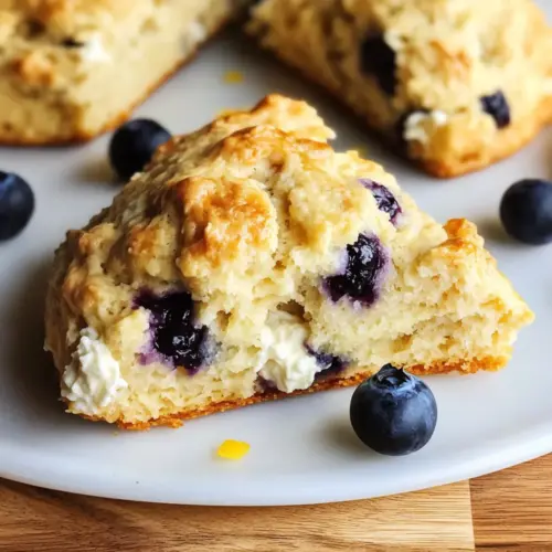 Lemon Blueberry Cottage Cheese Scones
