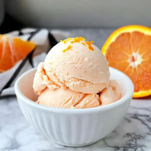 Orange Creamsicle Ice Cream